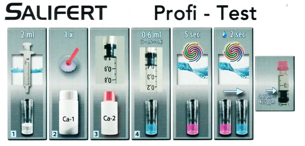 Notice test salifert calcium